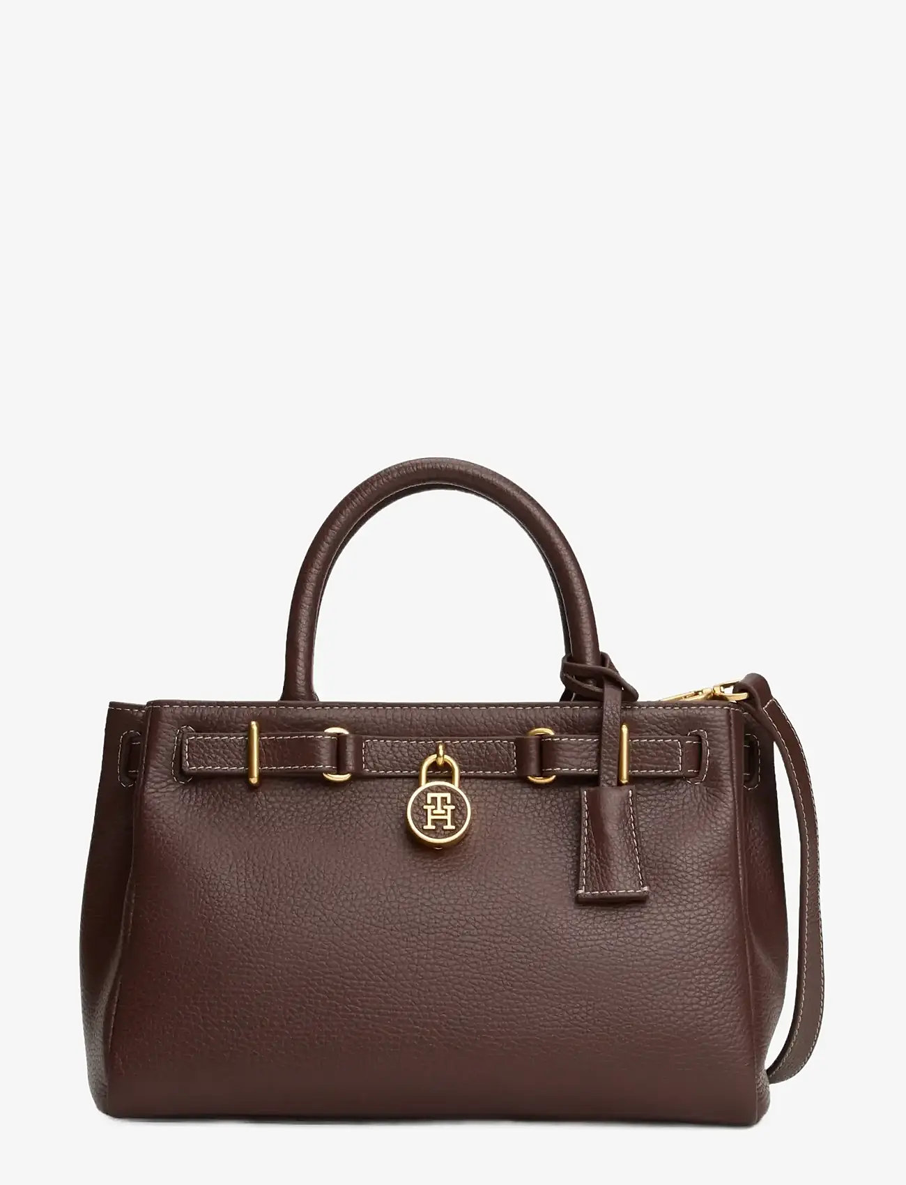 Tommy Hilfiger - AMERICAN ICON MINI TOTE LEATHER - erilised sündmused - rich walnut - 1