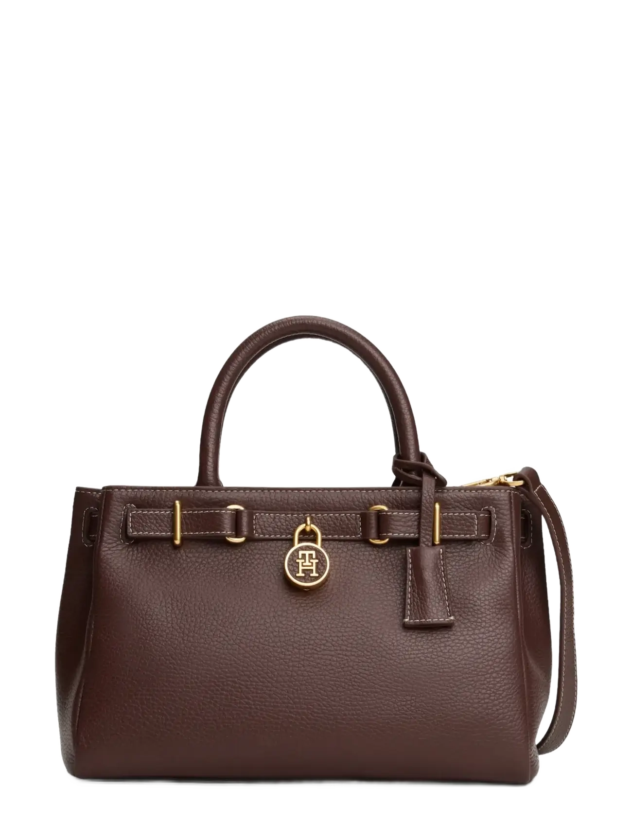 Tommy Hilfiger AMERICAN ICON MINI TOTE LEATHER - Tommy Hilfiger - RICH WALNUT / brown