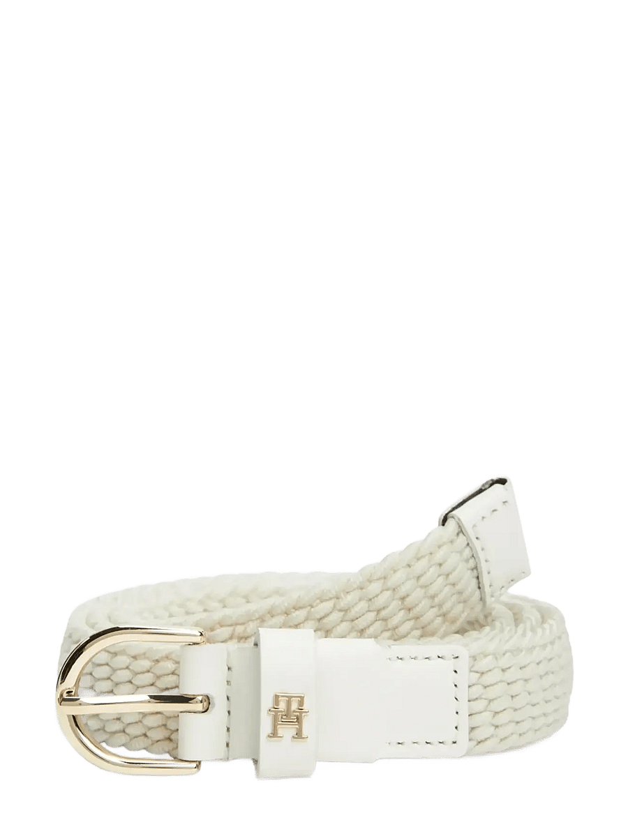 Tommy Hilfiger - ESSENTIAL EFFORTLESS 2.5 ELASTIC - braided belts - soft cream - 0