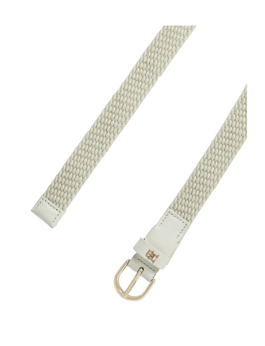 Tommy Hilfiger - ESSENTIAL EFFORTLESS 2.5 ELASTIC - braided belts - soft cream - 1
