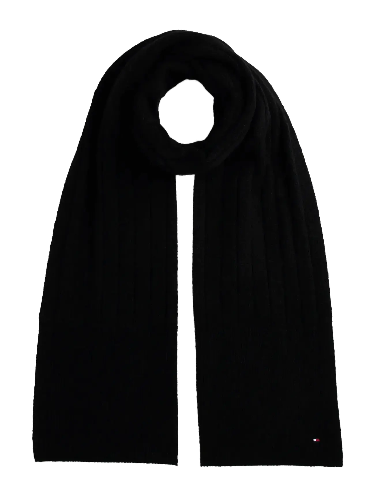 Tommy Hilfiger - TH FLAG FLUFFY BEANIE & SCARF GP - winterschals - black - 3