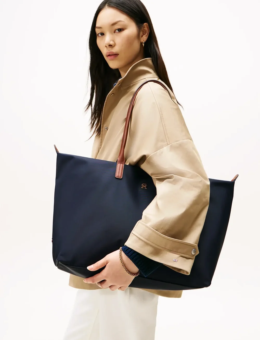 Tommy Hilfiger - POPETTE MAXI TOTE - shoppere - space blue - 0