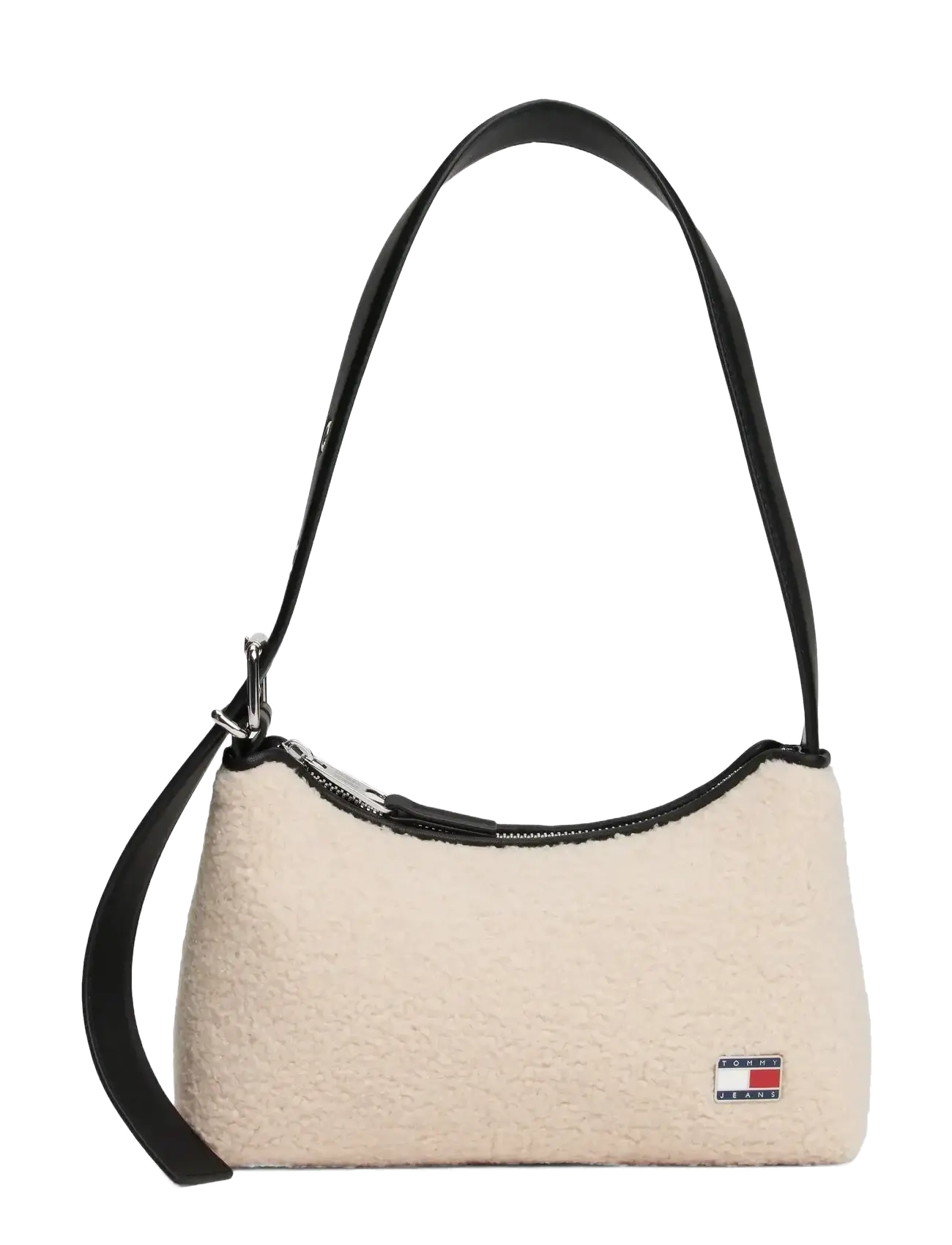 Tommy Hilfiger TJW COOL SHERPA SHOULDER BAG - Handväskor - NATURAL / cream