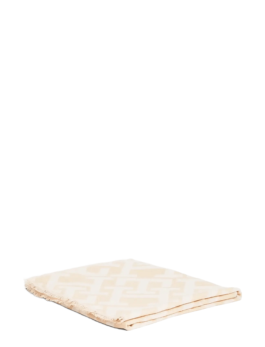Tommy Hilfiger - TH MONOGRAM HEAVY SCARF - halsdukar - clayed pebble soft cream - 2