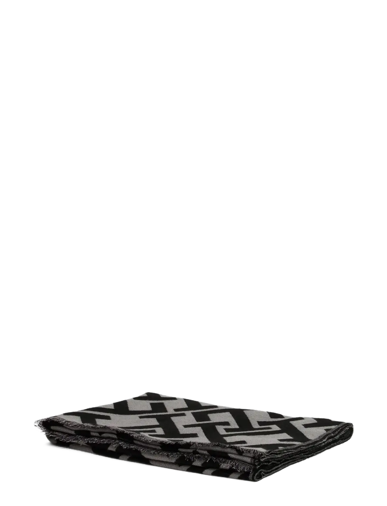 Tommy Hilfiger - TH MONOGRAM HEAVY SCARF - akcesoria - black  universal grey - 2