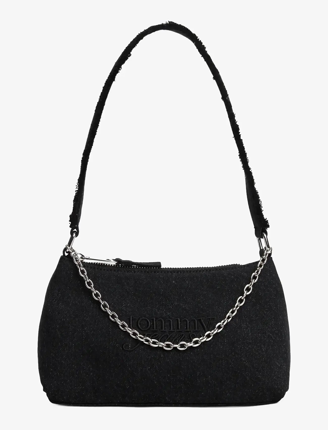 Tommy Hilfiger TJW COOL DENIM SHOULDER BAG - Taschen - BLACK DENIM / black