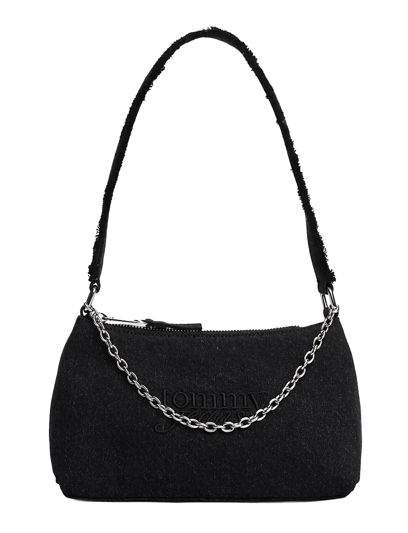 Tommy Hilfiger - TJW COOL DENIM SHOULDER BAG - special occasions - black denim - 1