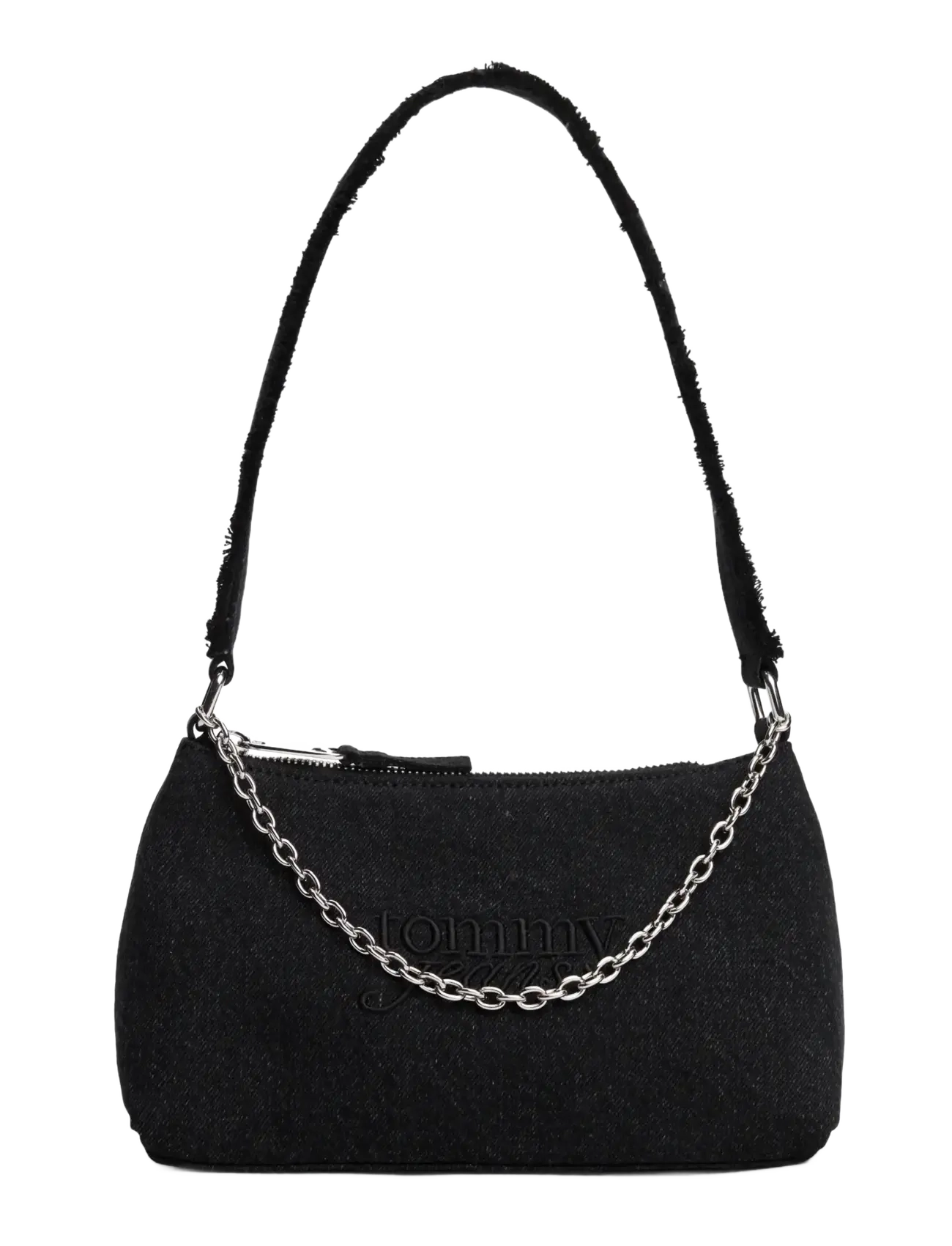 Tommy Hilfiger TJW COOL DENIM SHOULDER BAG - Nyheder - BLACK DENIM / black
