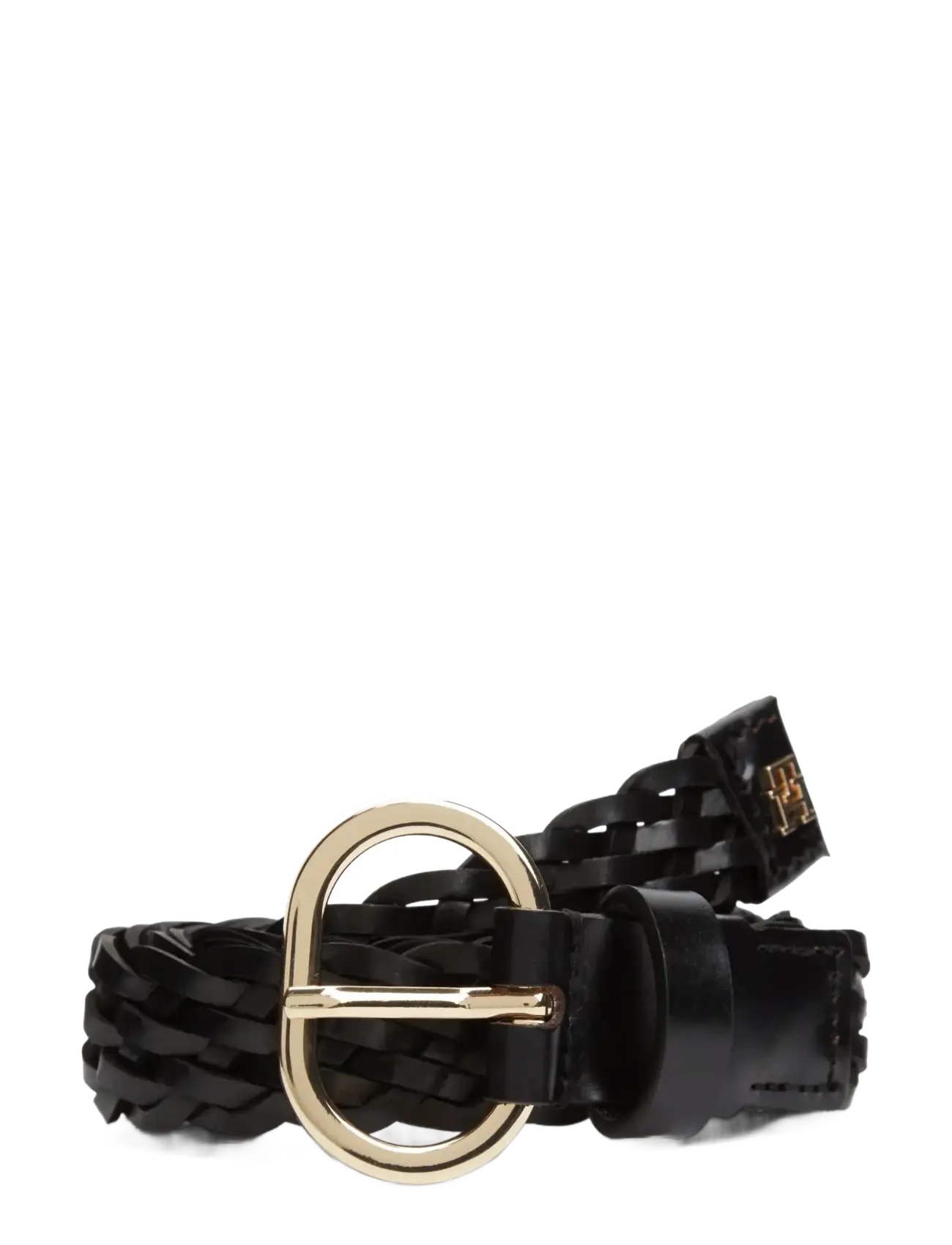 Tommy Hilfiger Th Chic 2.5 Woven Leather, 75, Black, Bælter > Flettet Bælte, Dame