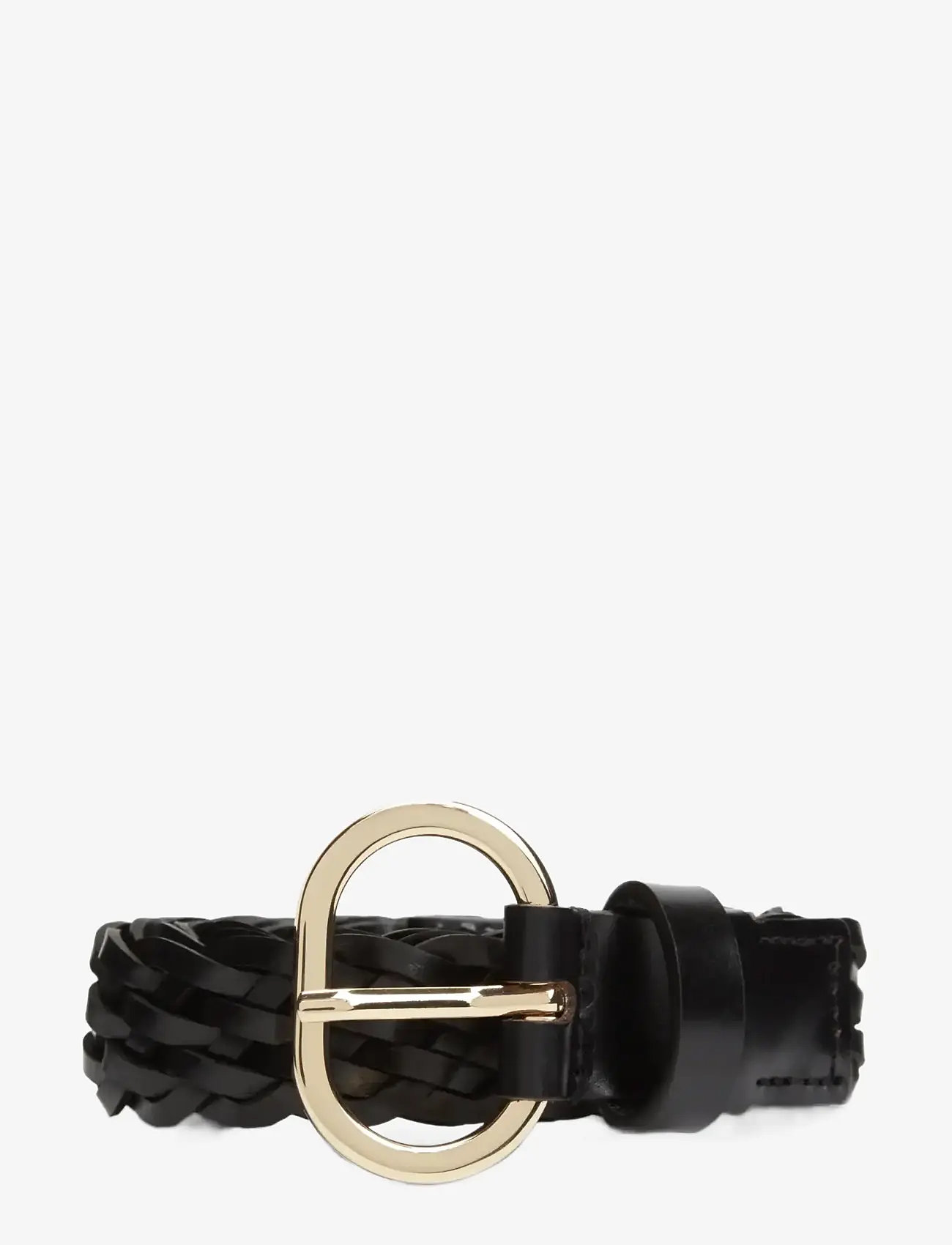 Tommy Hilfiger - TH CHIC 2.5 WOVEN LEATHER - læderbælter - black - 1
