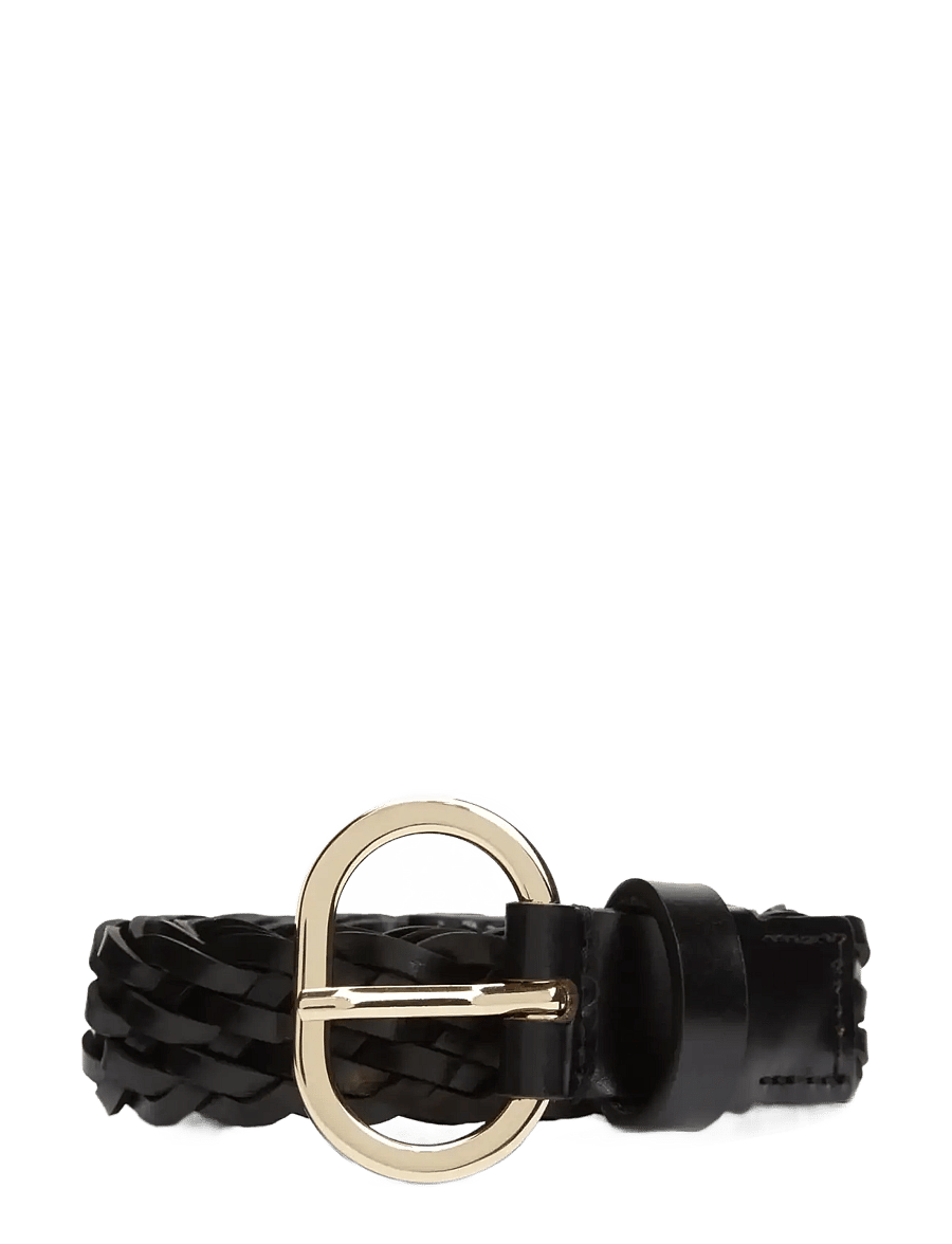 Tommy Hilfiger - TH CHIC 2.5 WOVEN LEATHER - ledergürtel - black - 1