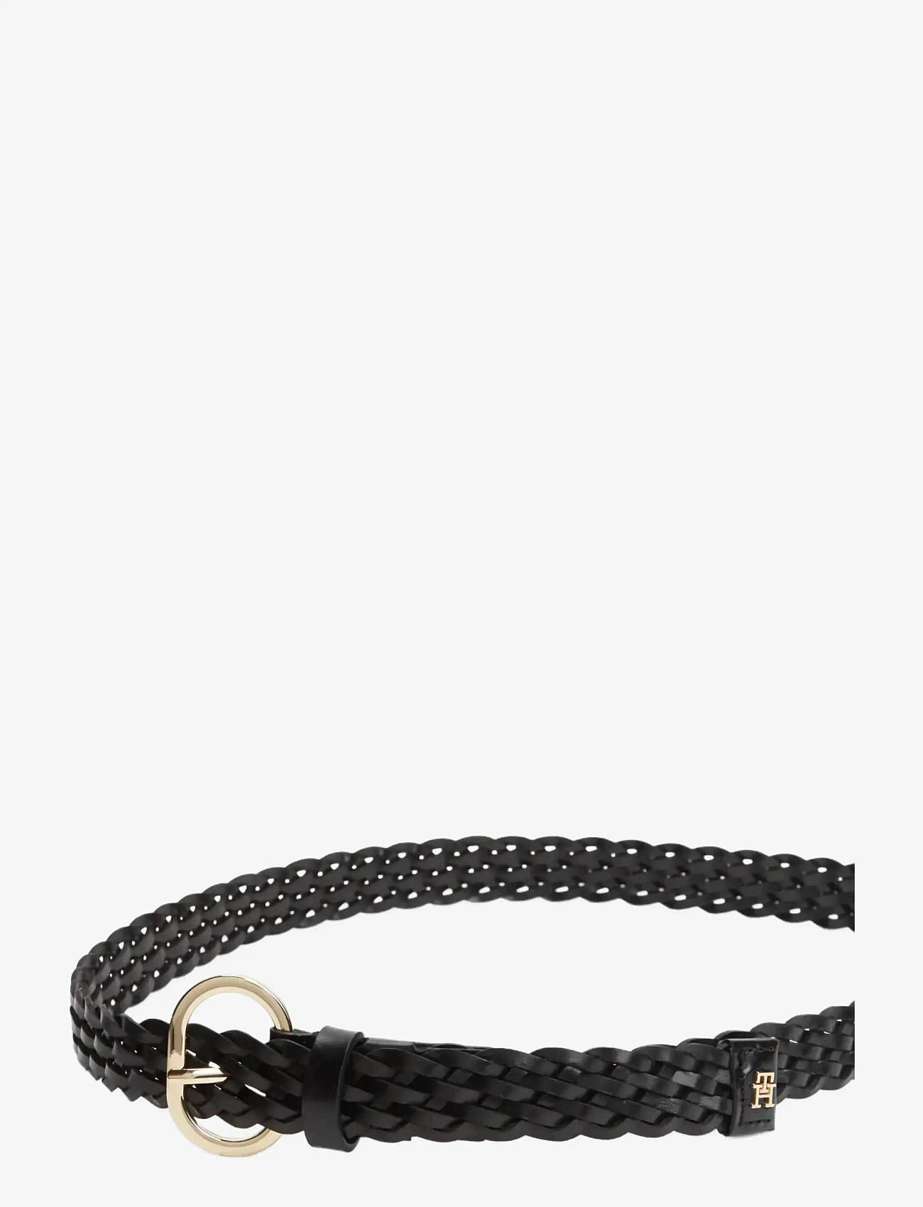 Tommy Hilfiger - TH CHIC 2.5 WOVEN LEATHER - læderbælter - black - 3