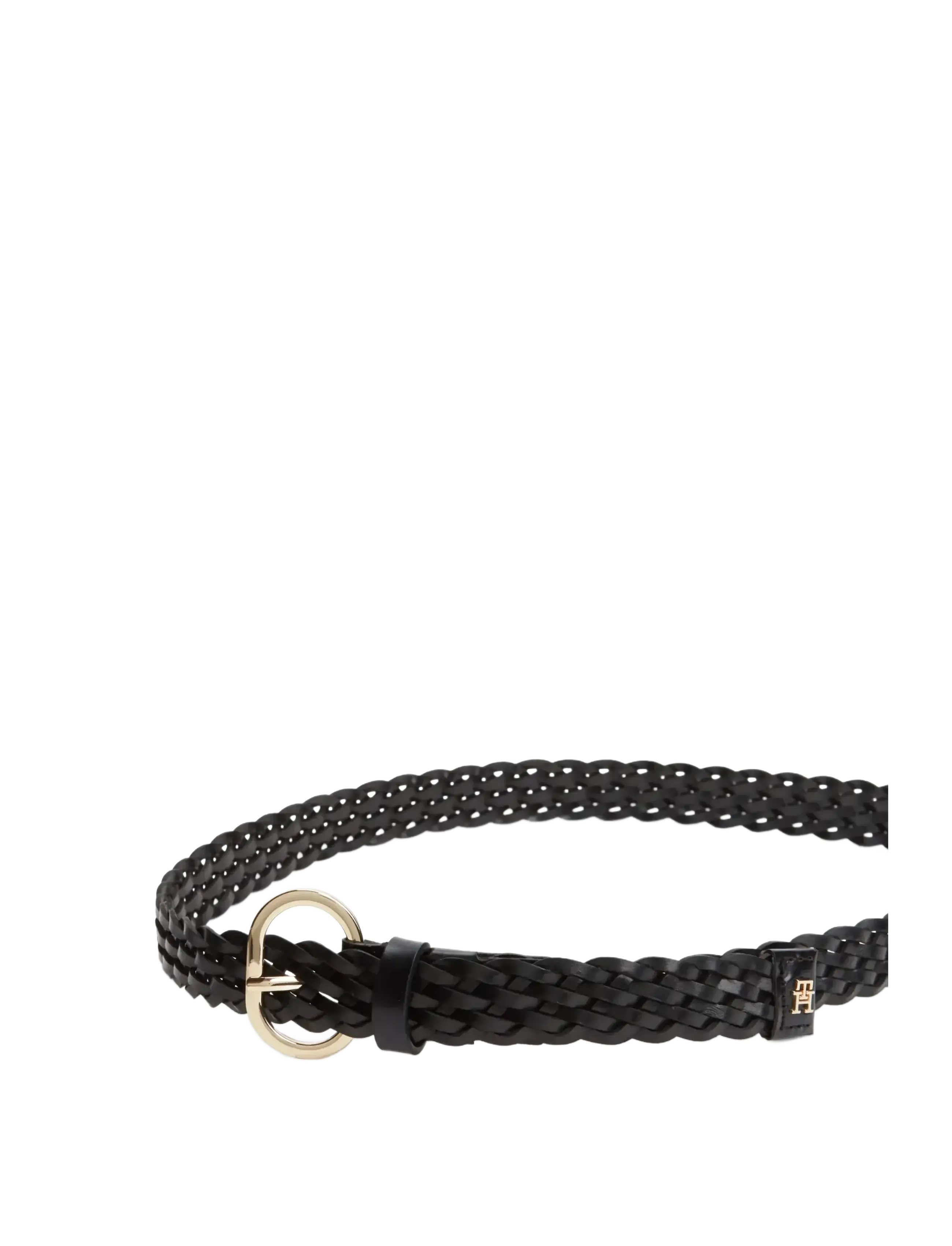 Tommy Hilfiger - TH CHIC 2.5 WOVEN LEATHER - læderbælter - black - 3