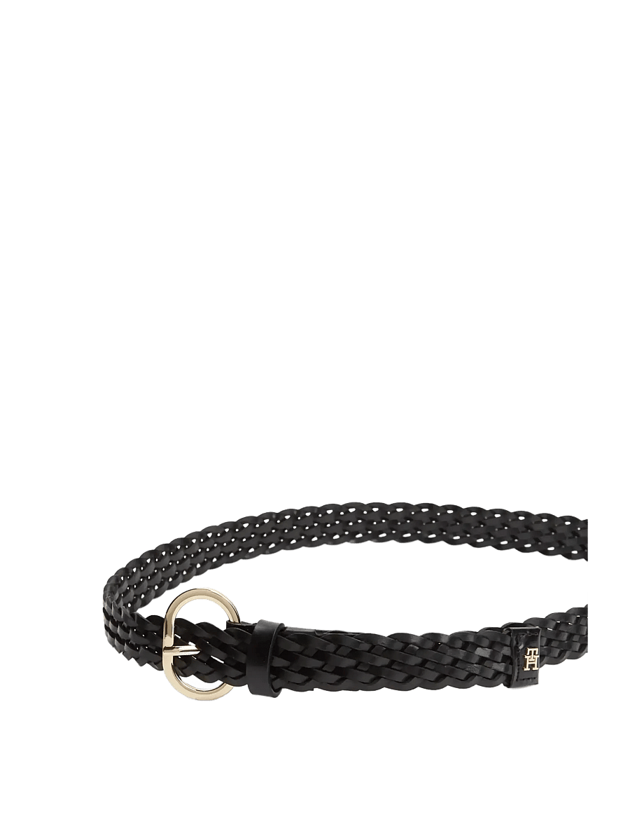 Tommy Hilfiger - TH CHIC 2.5 WOVEN LEATHER - ledergürtel - black - 3