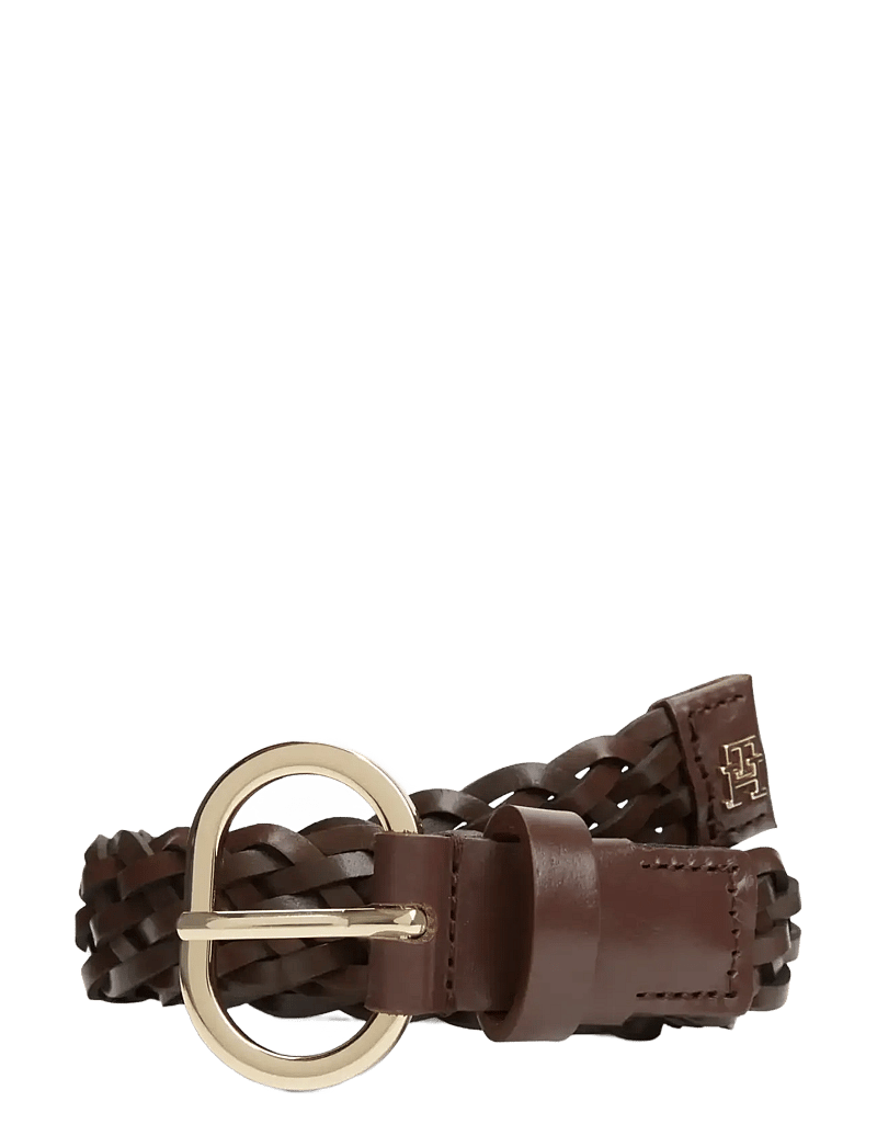 Tommy Hilfiger - TH CHIC 2.5 WOVEN LEATHER - flettede bælter - rich walnut - 0