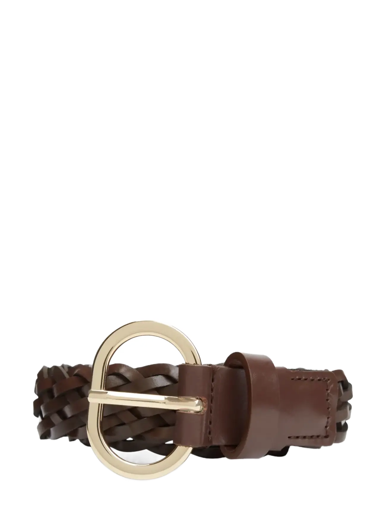 Tommy Hilfiger - TH CHIC 2.5 WOVEN LEATHER - läderskärp - rich walnut - 1