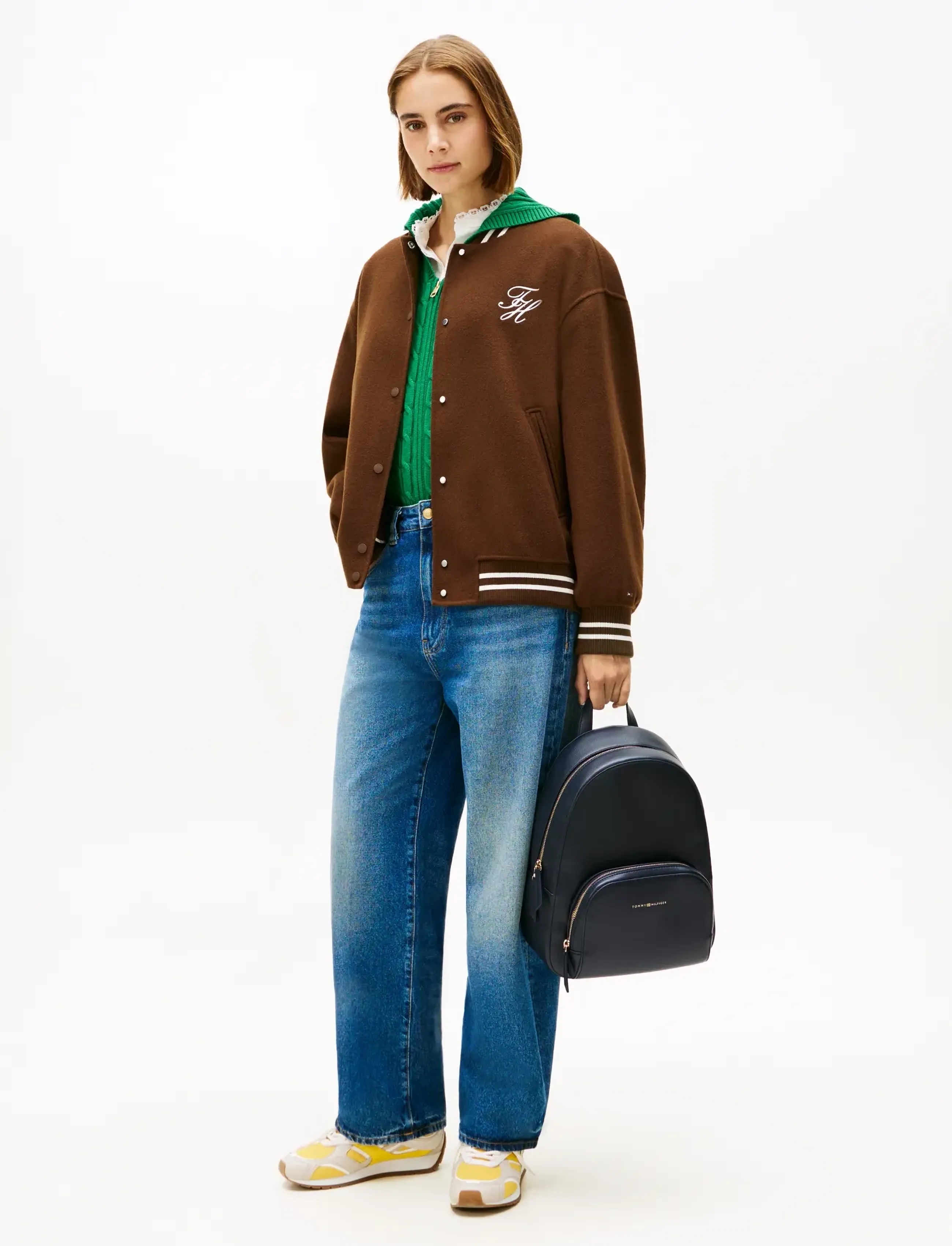 Tommy Hilfiger TH LOGO BACKPACK - Sacs á dos - SPACE BLUE / navy