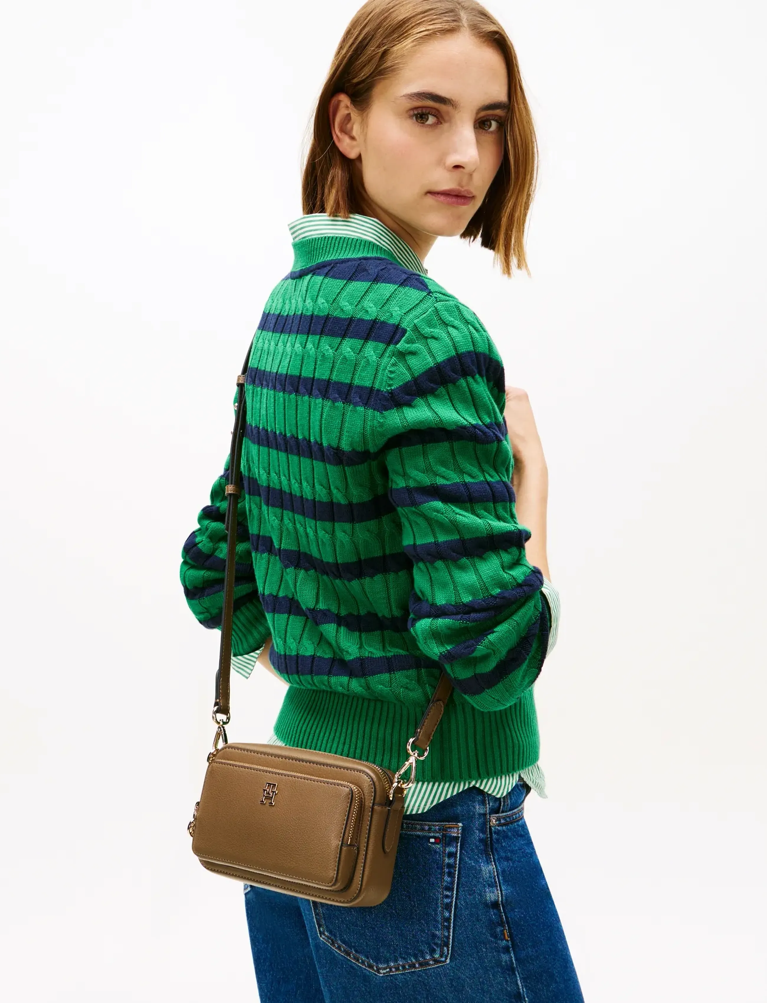 Tommy Hilfiger TH ICON CAMERA BAG - Tommy Hilfiger - NORDIC TAUPE / brown