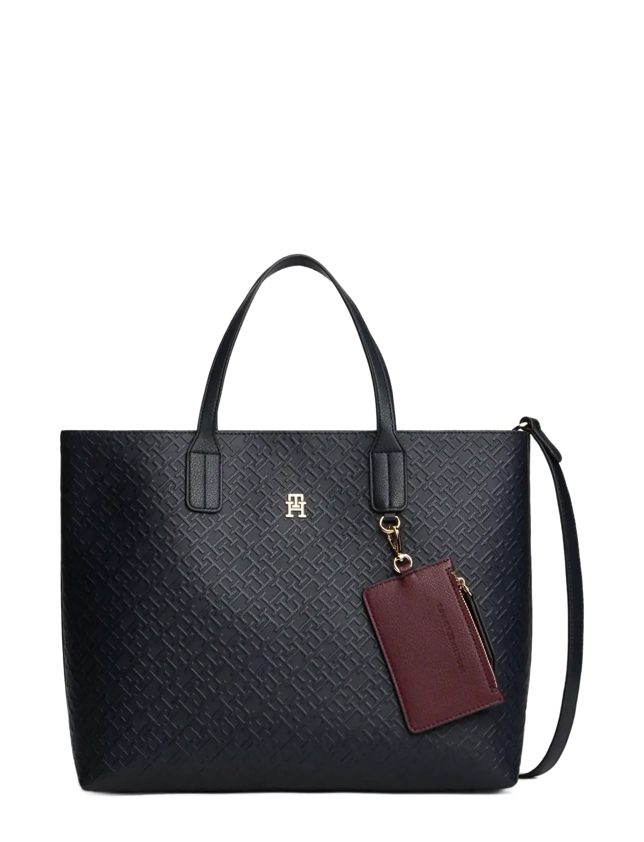 Tommy Hilfiger TH ICON SATCHEL MONO - Bags - SPACE BLUE / navy