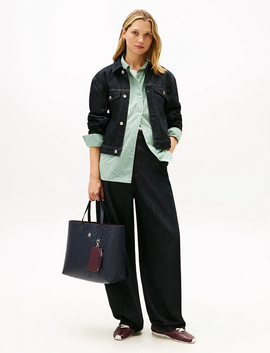 Tommy Hilfiger - TH ICON SATCHEL MONO - space blue - 0