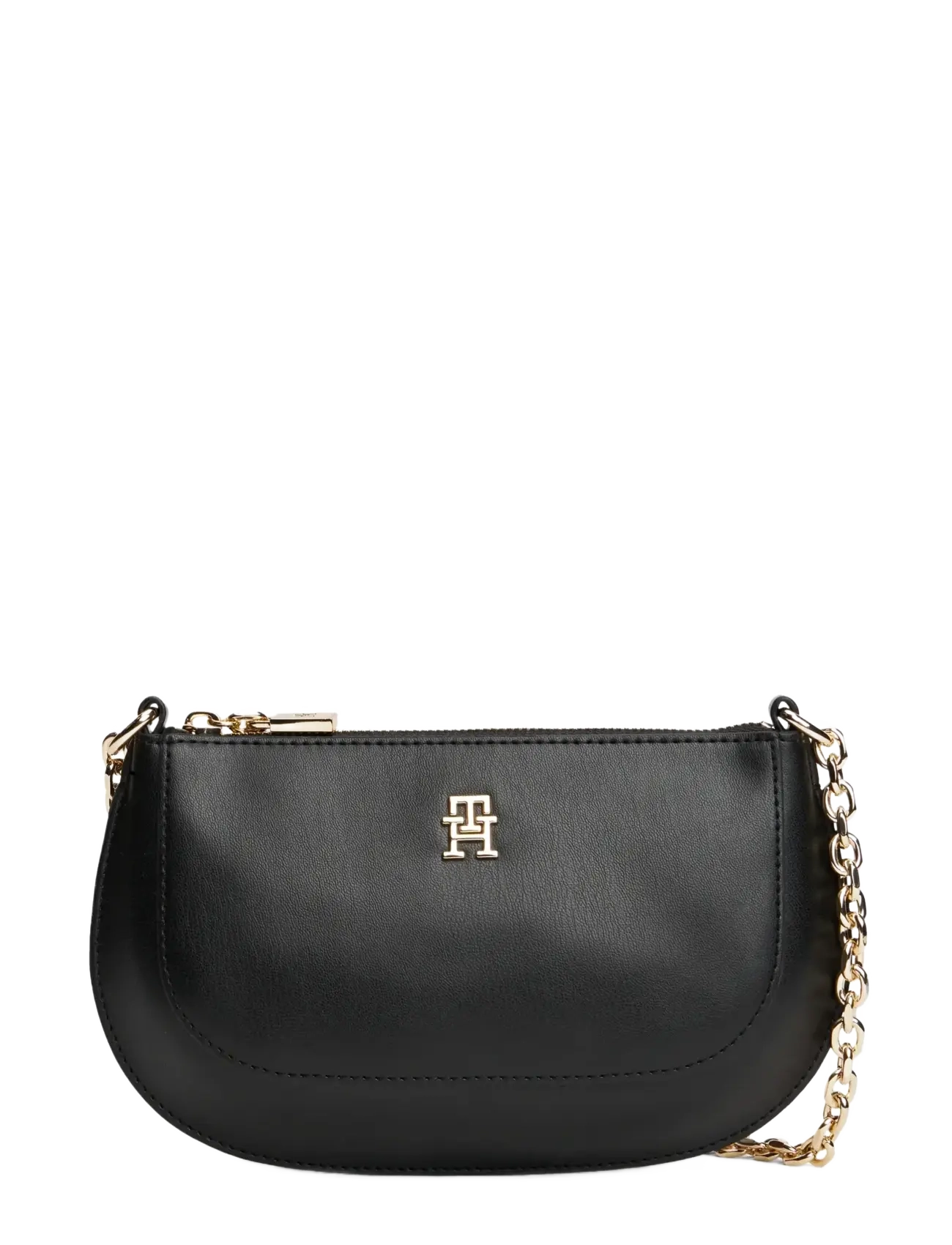 Tommy Hilfiger TH GLAM MINI CHAIN CROSSOVER - Tasker - BLACK / black