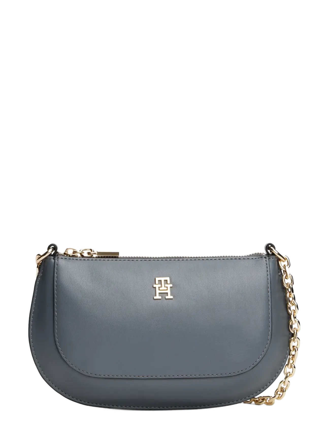 Tommy Hilfiger TH GLAM MINI CHAIN CROSSOVER - Tasker - SUPERIOR STEEL / grey
