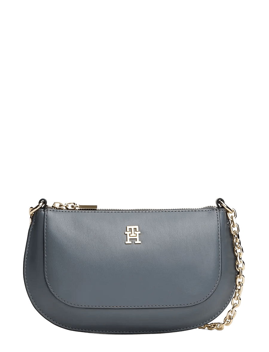 Tommy Hilfiger - TH GLAM MINI CHAIN CROSSOVER - crossbody bags - superior steel - 1