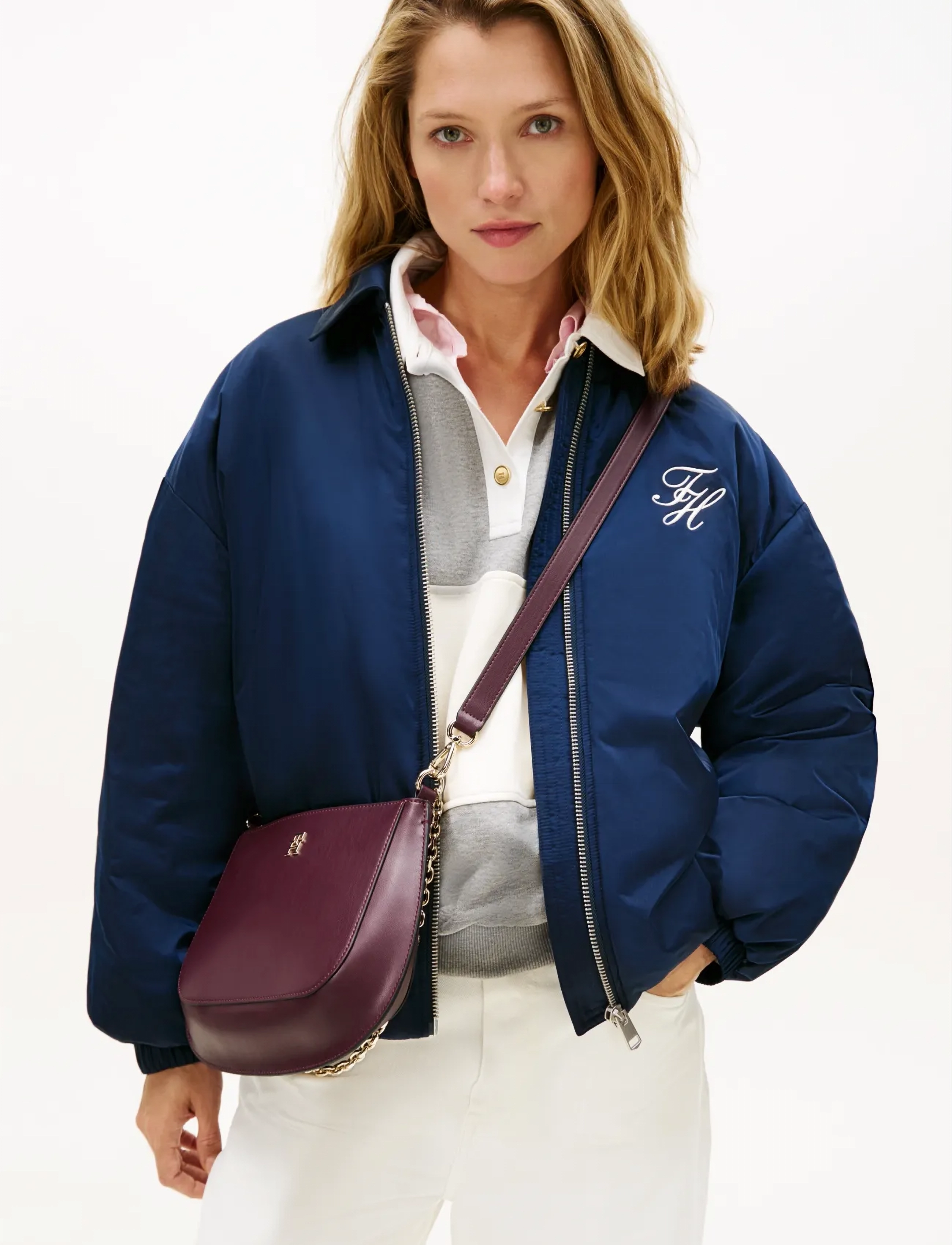 Tommy Hilfiger TH GLAM CONV MED CROSSOVER - Bags - MARZEMINO / burgundy