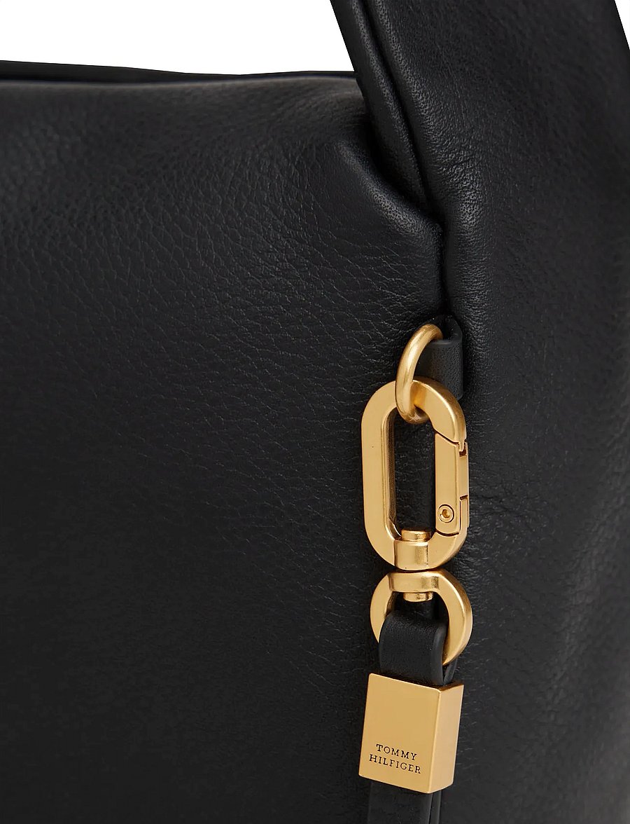 Tommy Hilfiger - CITY LEATHER MINI BAG - besondere anlässe - black - 4