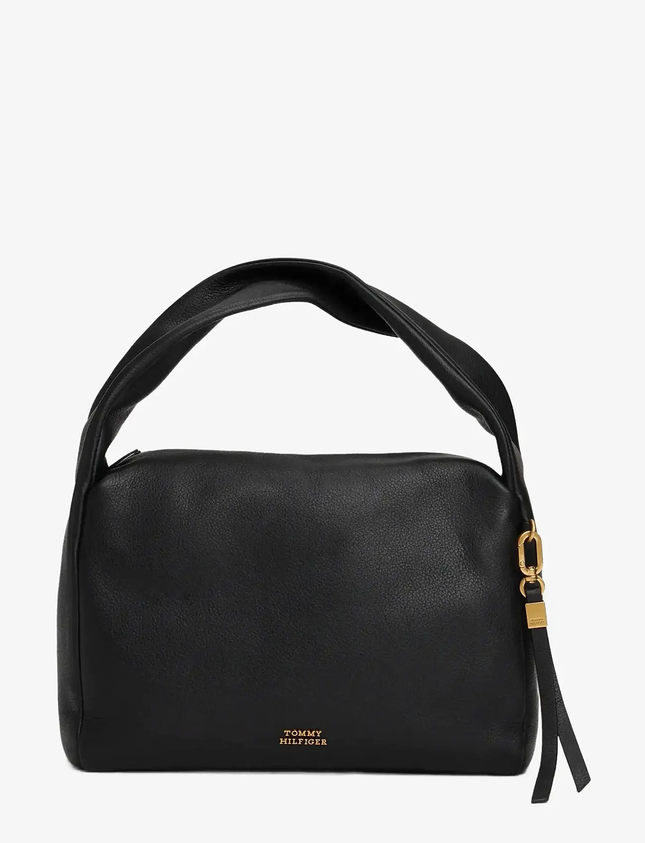 Tommy Hilfiger - CITY LEATHER SHOULDER BAG - særlige begivenheder - black - 1