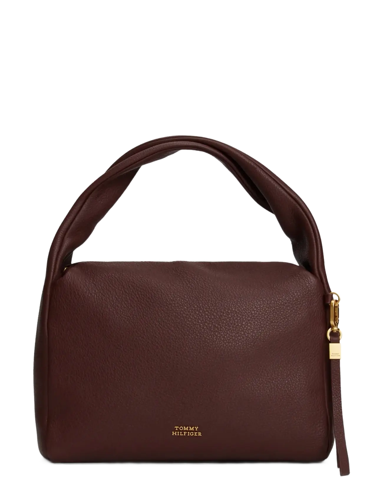 TOMMY HILFIGER City Leder Schulter Tasche Burgundy - One Size - Damen