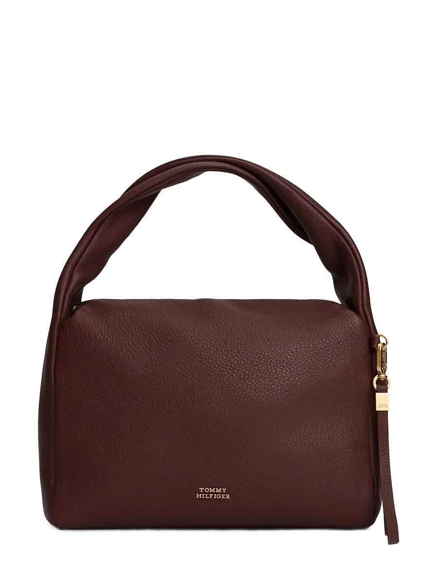 Tommy Hilfiger - CITY LEATHER SHOULDER BAG - handväskor - rich walnut - 1
