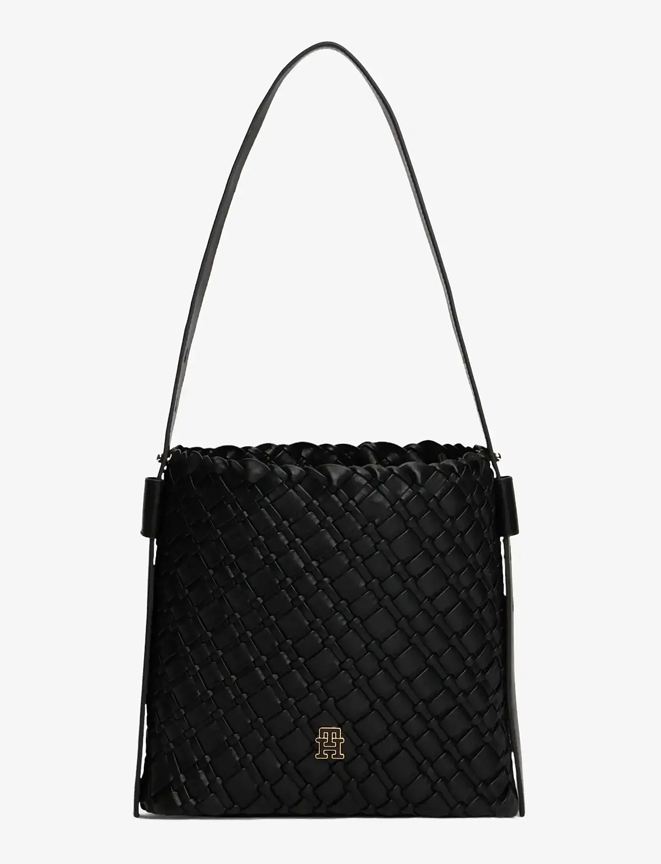 Tommy Hilfiger - TH BRAIDED SHOULDER BAG - særlige begivenheder - black - 1