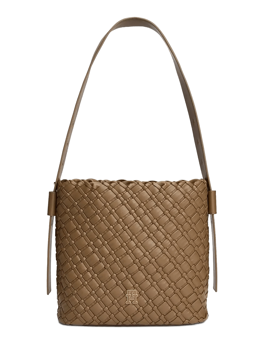 Tommy Hilfiger - TH BRAIDED SHOULDER BAG - vardagsstil - nordic taupe - 1
