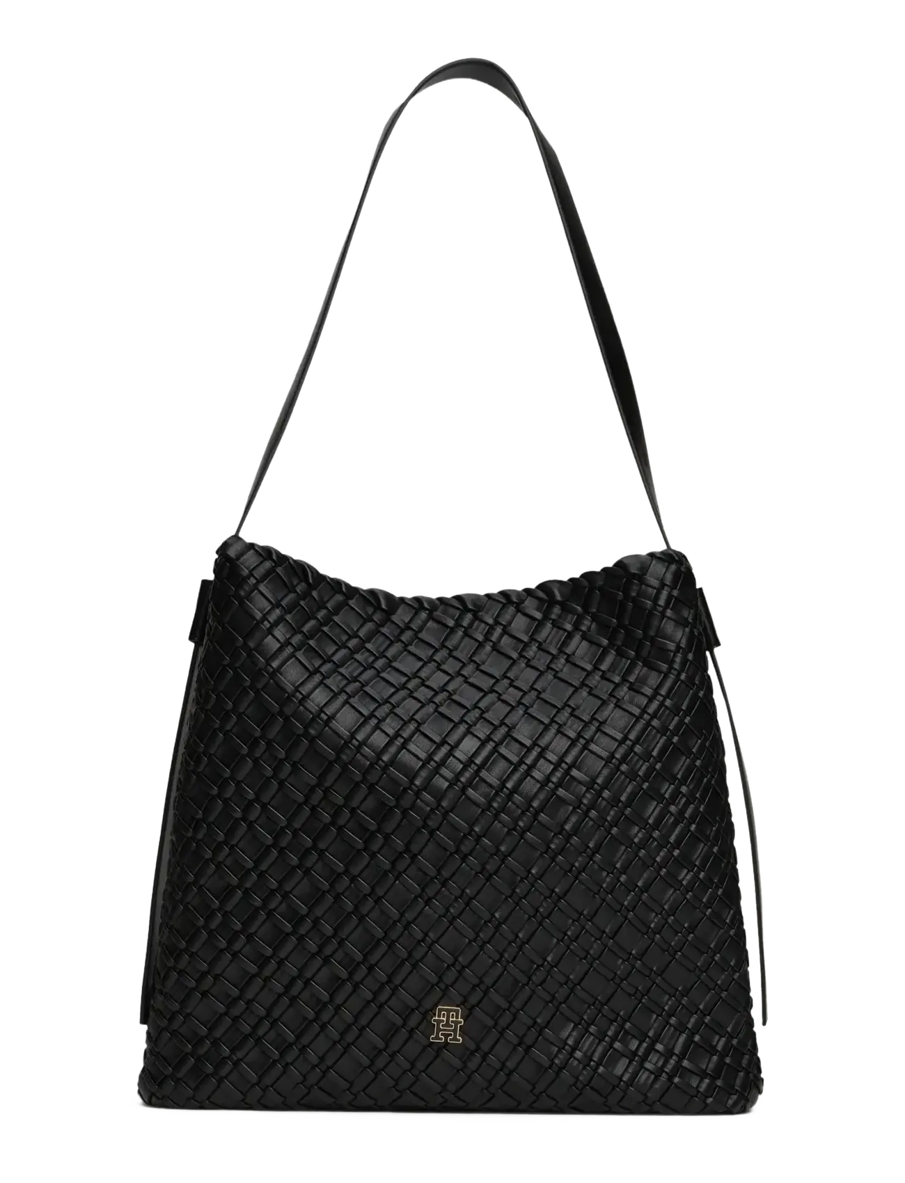 Tommy Hilfiger TH BRAIDED MAXI HOBO - Tommy Hilfiger - BLACK / black