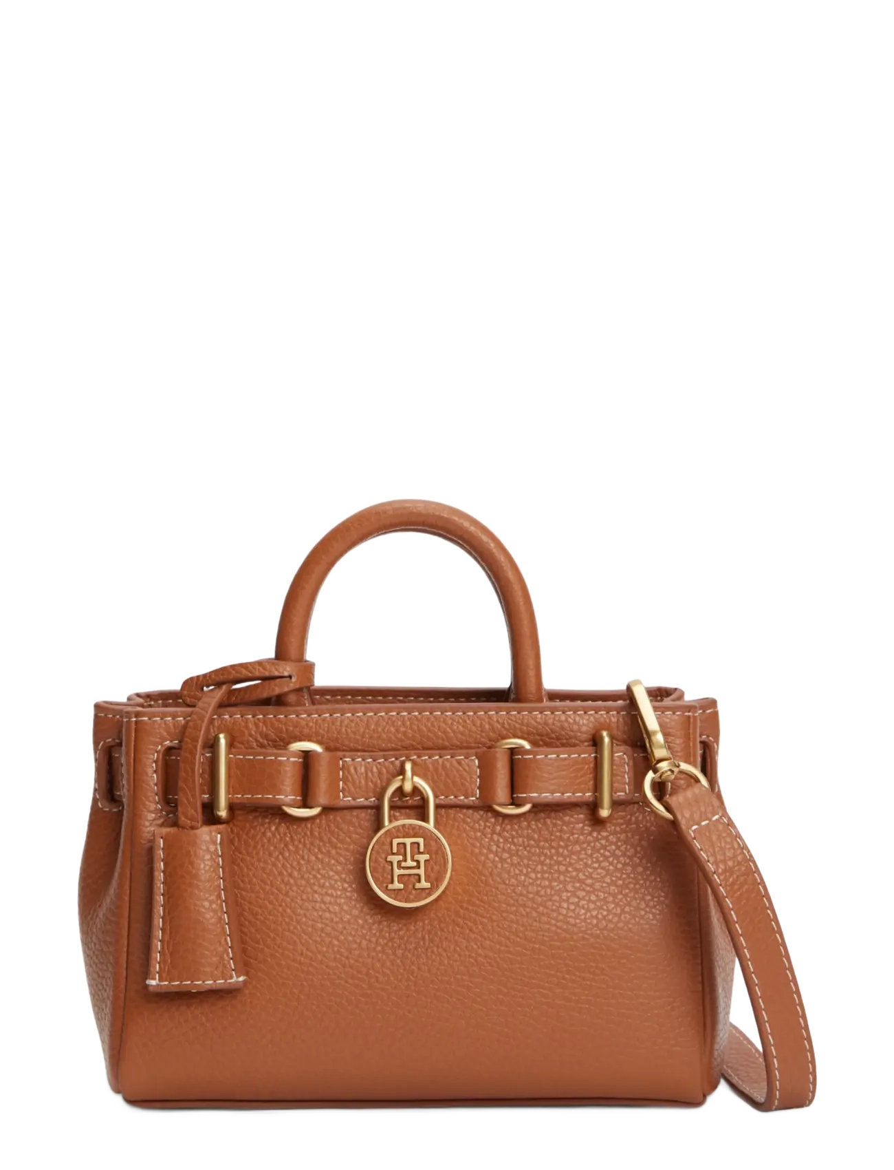 Tommy Hilfiger - AMERICAN ICON MICRO TOTE LEATHER - cognac - 1
