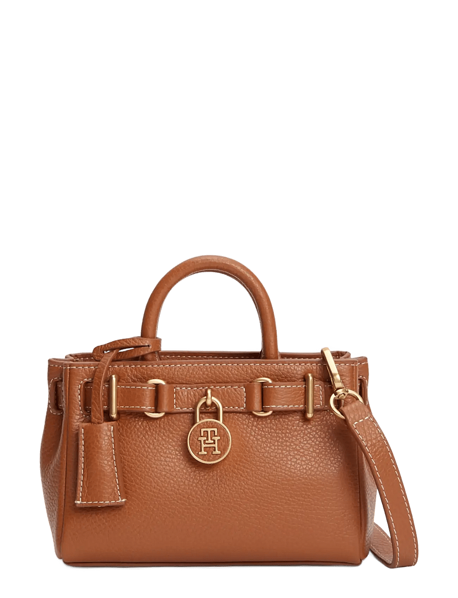 Tommy Hilfiger - AMERICAN ICON MICRO TOTE LEATHER - cognac - 1