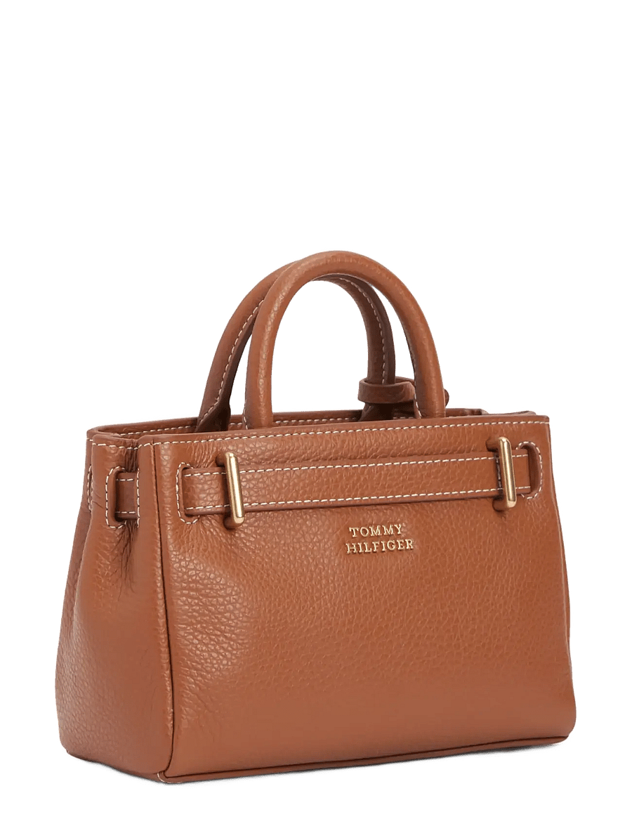Tommy Hilfiger - AMERICAN ICON MICRO TOTE LEATHER - cognac - 2