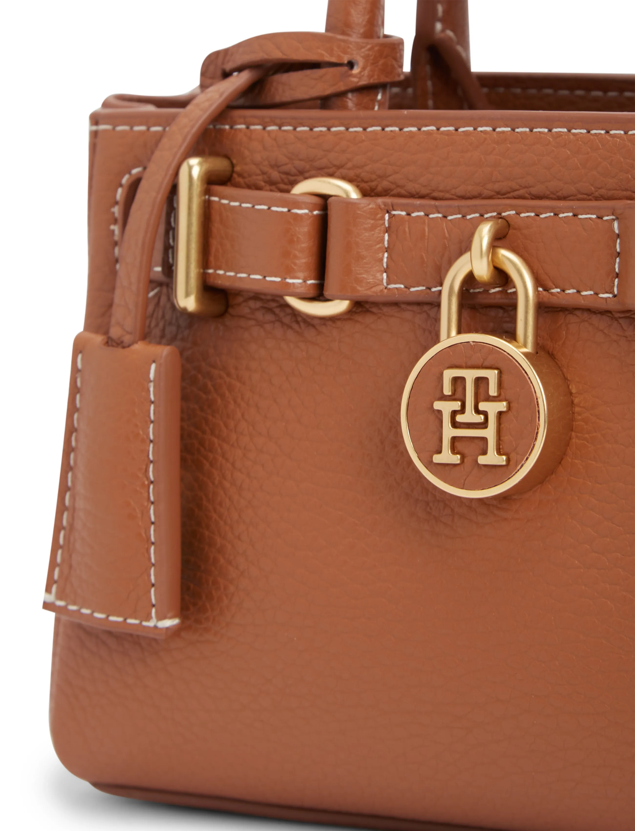 Tommy Hilfiger - AMERICAN ICON MICRO TOTE LEATHER - cognac - 4