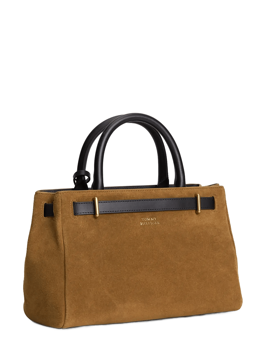 Tommy Hilfiger - AMERICAN ICON MINI TOTE SUEDE LE - erilised sündmused - cognac - 2