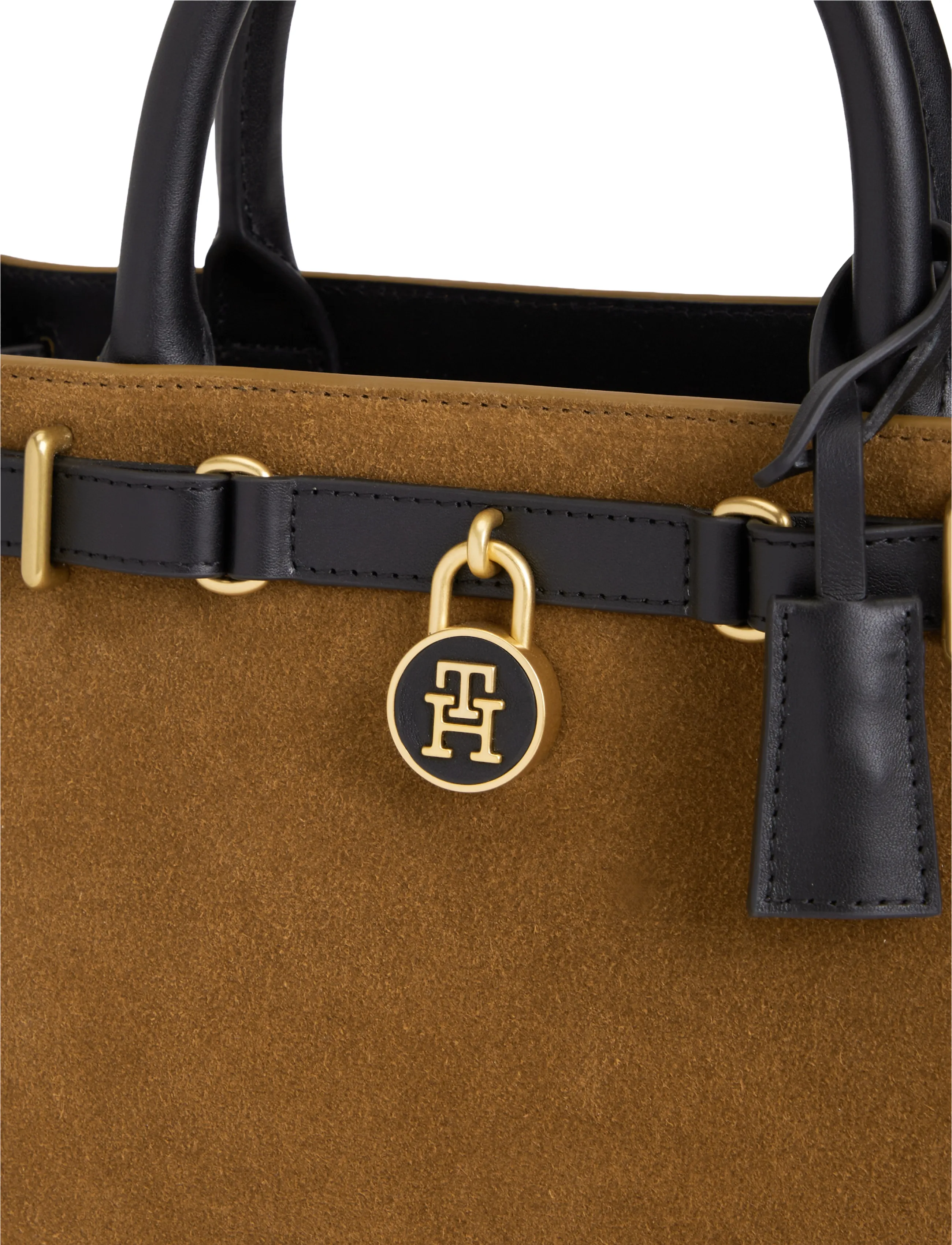 Tommy Hilfiger - AMERICAN ICON MINI TOTE SUEDE LE - erilised sündmused - cognac - 4