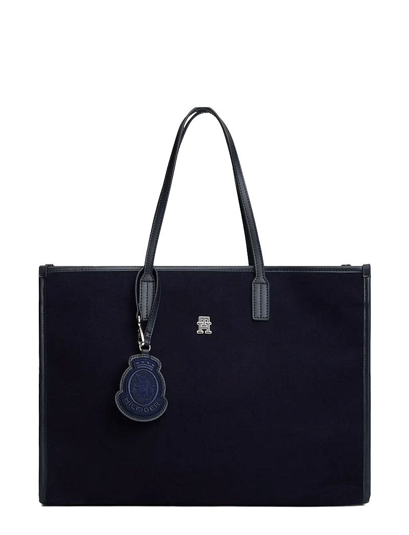 Tommy Hilfiger - TH CITY LARGE TOTE MELTON - speciella tillfällen - space blue - 1