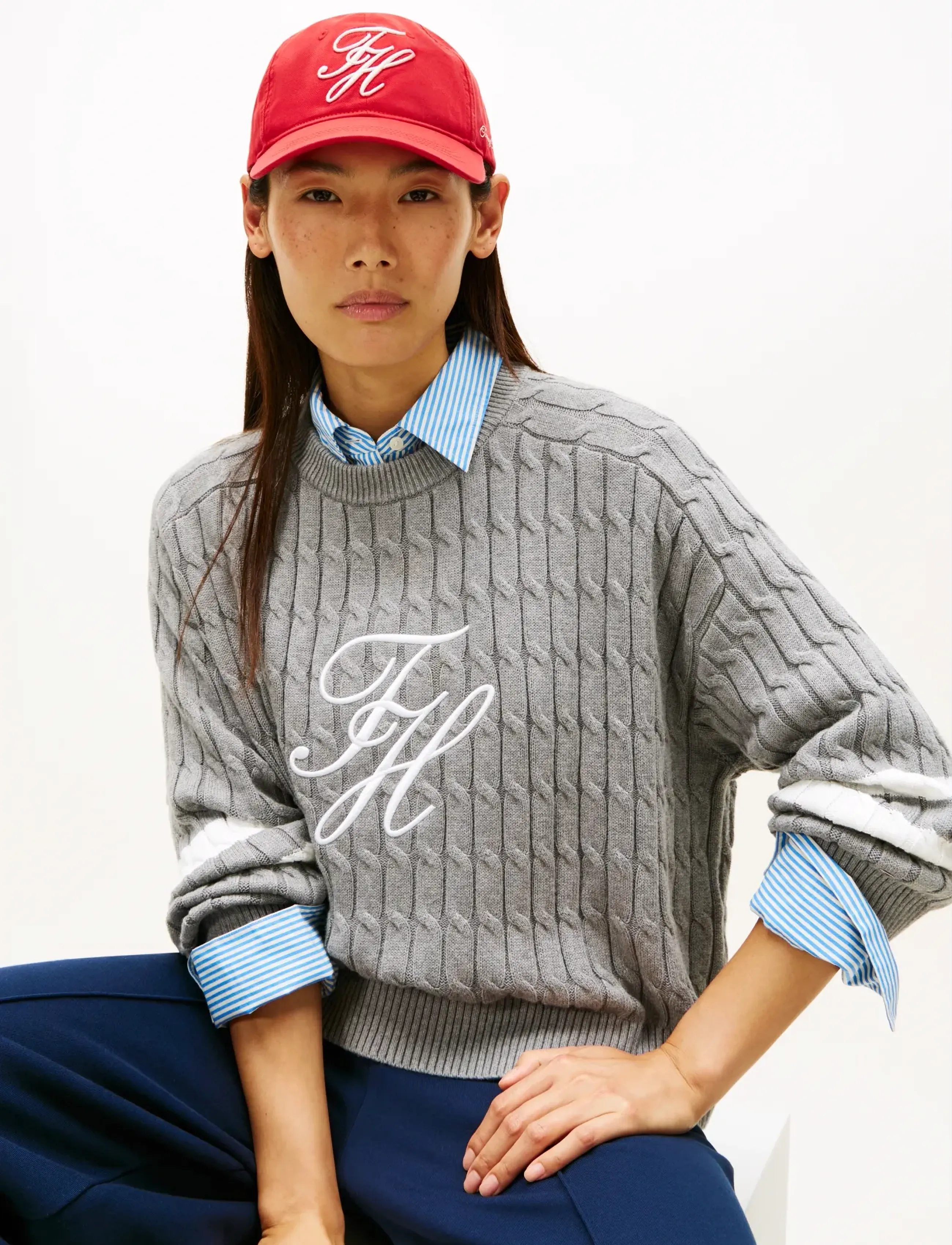 Tommy Hilfiger Th Embroidered Cap, One Size, Red, Hovedbeklædning > Kasketter, Dame