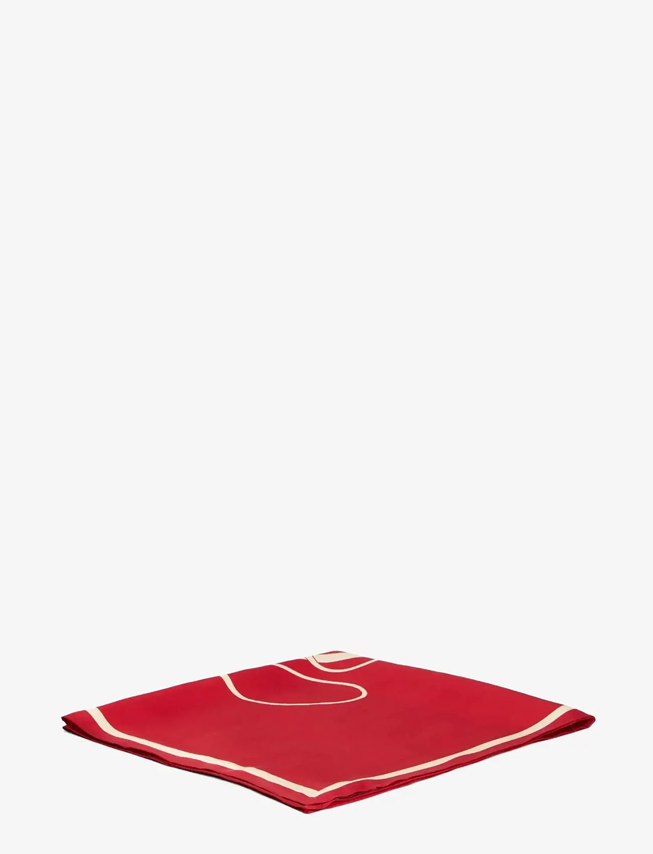 Tommy Hilfiger - TOMMY SCRIPT SILK SCARF - tynde tørklæder - primary red  soft cream - 2