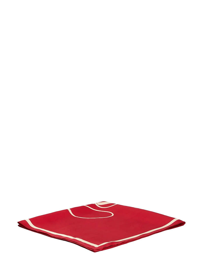 Tommy Hilfiger - TOMMY SCRIPT SILK SCARF - tynde tørklæder - primary red soft cream - 2