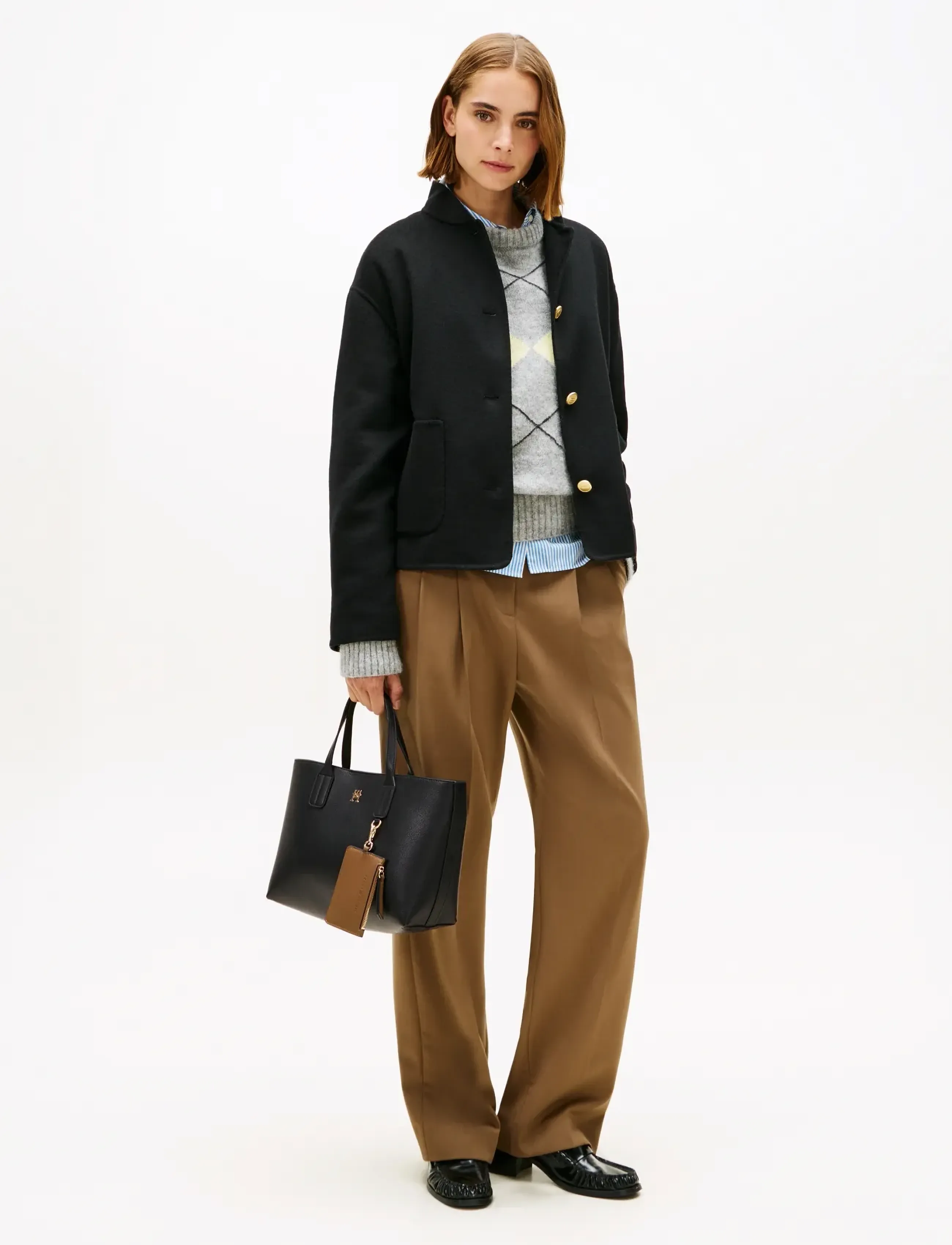 Tommy Hilfiger TH ICON MINI TOTE - Tommy Hilfiger - BLACK / black