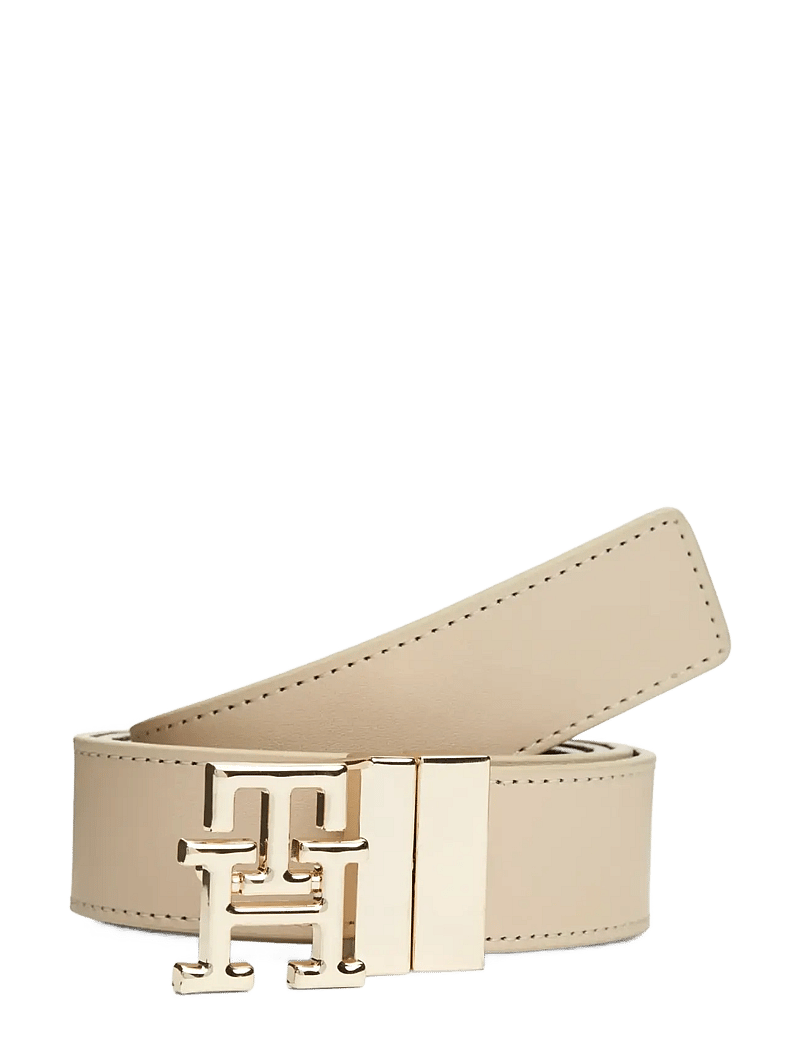 Tommy Hilfiger - TH LOGO 3.0 REV - ledergürtel - blue mono clayed pebble - 0