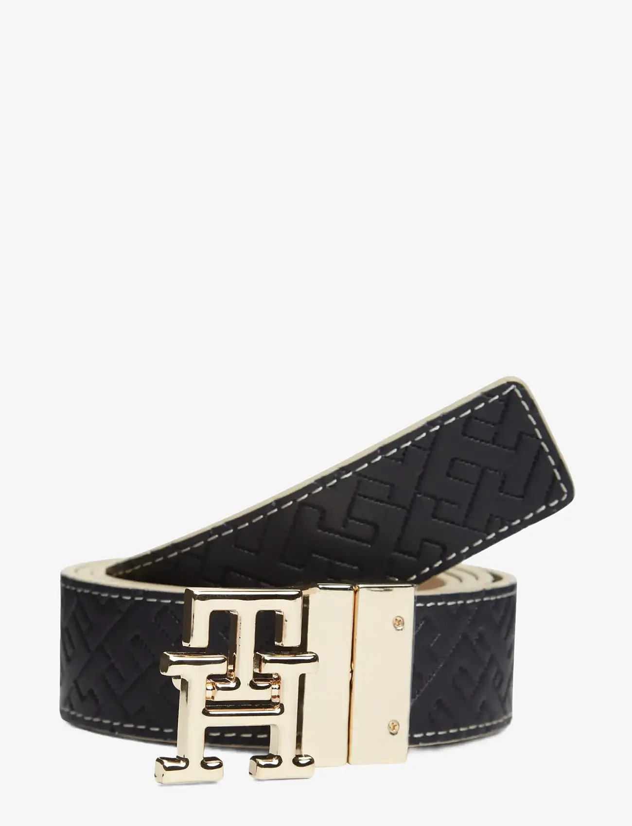 Tommy Hilfiger - TH LOGO 3.0 REV - ledergürtel - blue mono clayed pebble - 1