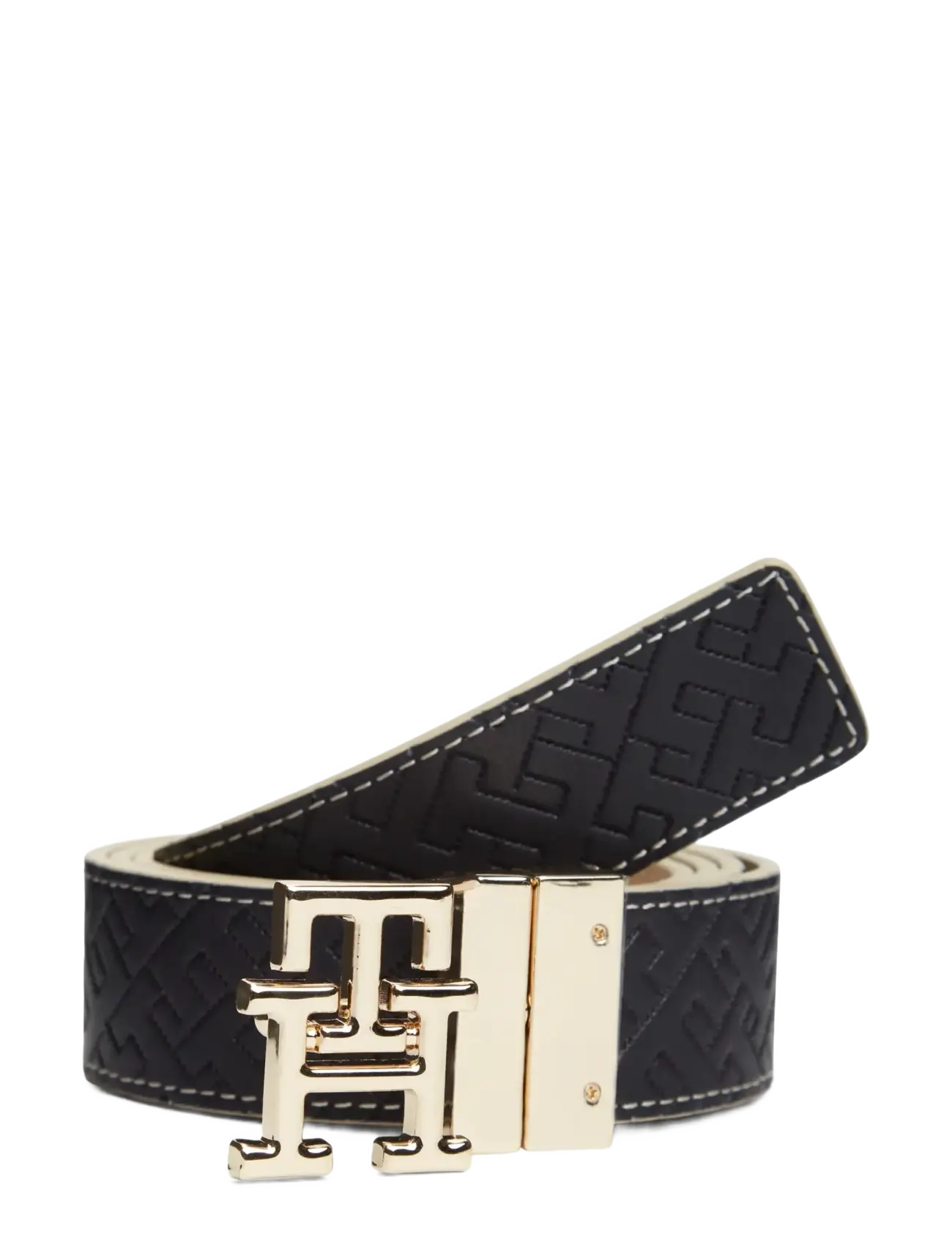 Tommy Hilfiger - TH LOGO 3.0 REV - ledergürtel - blue mono clayed pebble - 1