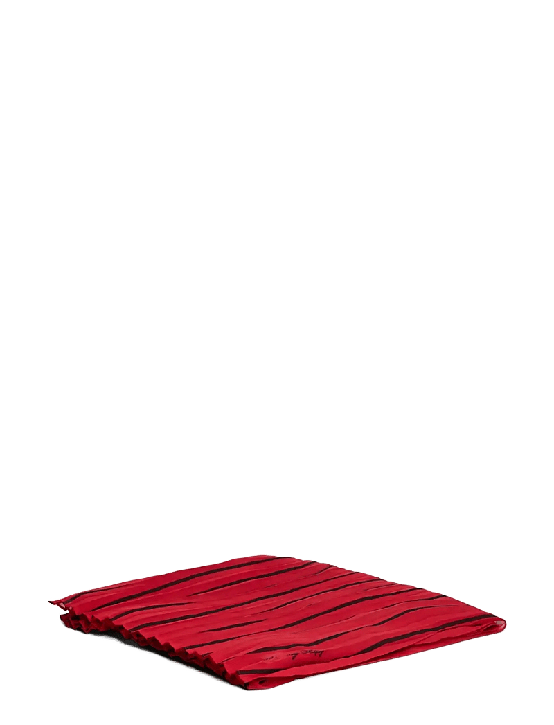 Tommy Hilfiger - CHAIN SILK LARGE SCARF - sjalar - soft cream primary red - 2